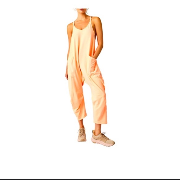 FP Movement by Free People Pants - FP Movement by Free People Peach Jumpsuit